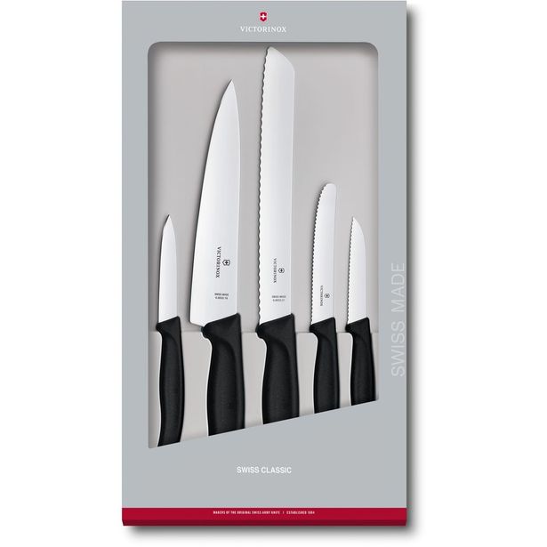 Veitsisetti 5 osainen Victorinox musta