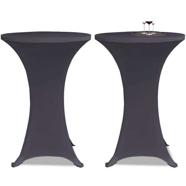 Venyvä pöydänsuoja 2 kpl 70 cm antrasiitti_1