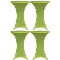 Venyvä pöydänsuoja 4 kpl 80 cm vihreä