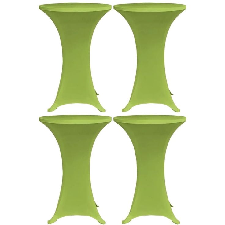 Venyvä pöydänsuoja 4 kpl 80 cm vihreä_1