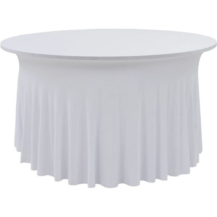 Venyvät pöytäliinat 2 kpl helmalla 180 x 74 cm valkoinen_1