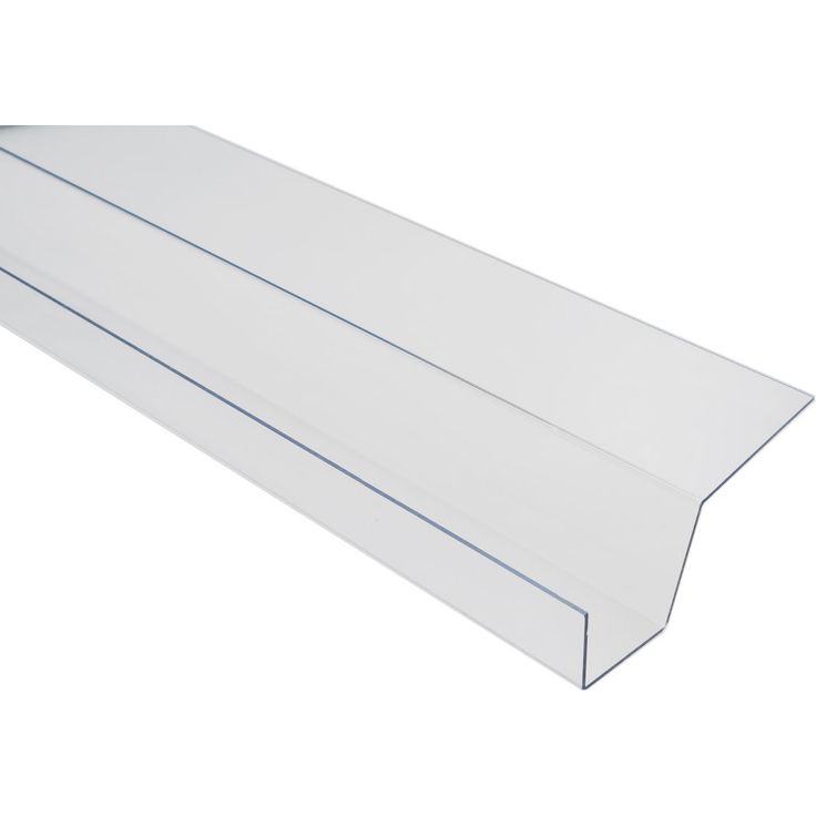 Valokatteen vesikouru Keraplast PC, 3100-5000x50+43mm 104°, kirkas  
