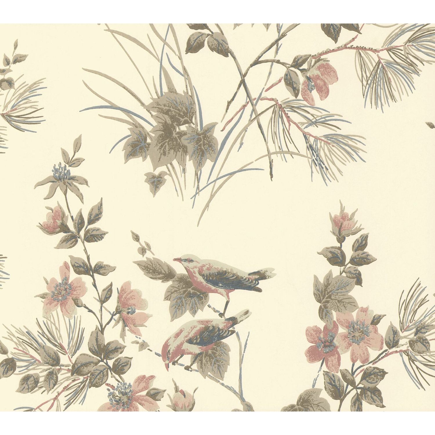 Tapetti 1838 Wallcoverings Rosemore, beige, 0,52x10,05m