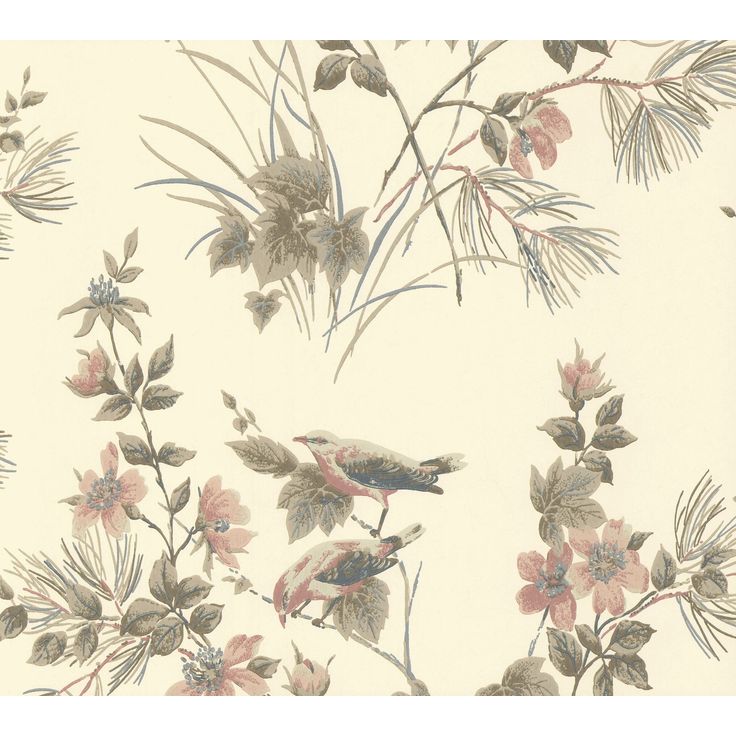 Tapetti 1838 Wallcoverings Rosemore, beige, 0,52x10,05m
