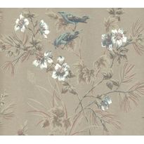 Tapetti 1838 Wallcoverings Rosemore, ruskea, 0,52x10,05m