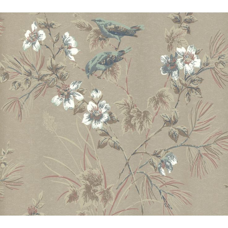 Tapetti 1838 Wallcoverings Rosemore, ruskea, 0,52x10,05m