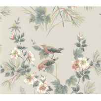 Tapetti 1838 Wallcoverings Rosemore, harmaa, 0,52x10,05m