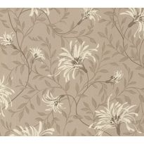 Tapetti 1838 Wallcoverings Fairhaven, ruskea, 0,52x10,05m