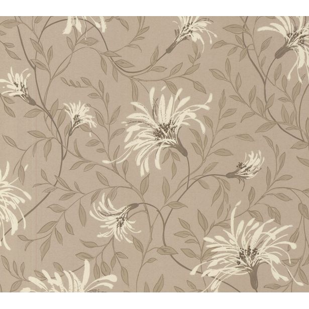 Tapetti 1838 Wallcoverings Fairhaven, ruskea, 0,52x10,05m