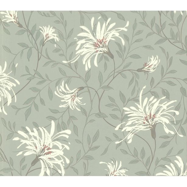 Tapetti 1838 Wallcoverings Fairhaven, siniharmaa, 0,52x10,05m