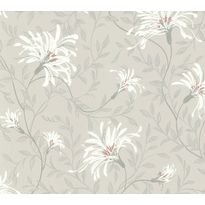 Tapetti 1838 Wallcoverings Fairhaven, harmaa/punainen, 0,52x10,05m
