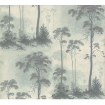 Tapetti 1838 Wallcoverings Prior Park, sinivihreä, 0,52x10,05m
