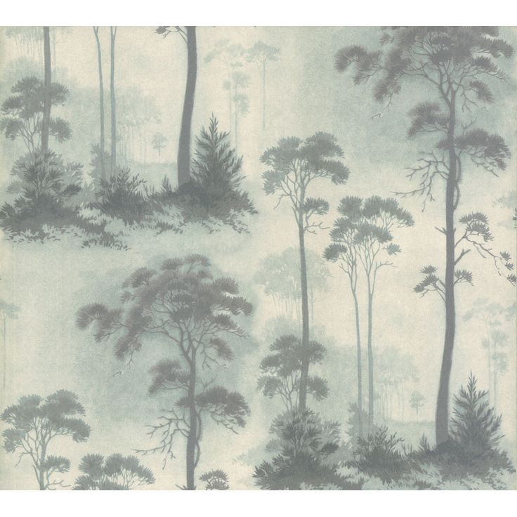 Metsätapetti 1838 Wallcoverings Prior Park, sinivihreä, 0,52x10,05m