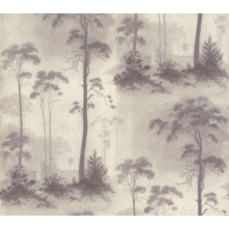 Metsätapetti 1838 Wallcoverings Prior Park, harmaa, 0,52x10,05m