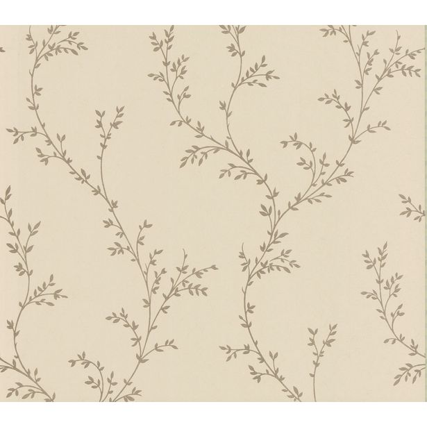 Tapetti 1838 Wallcoverings Milton, beige/kulta, 0,52x10,05m