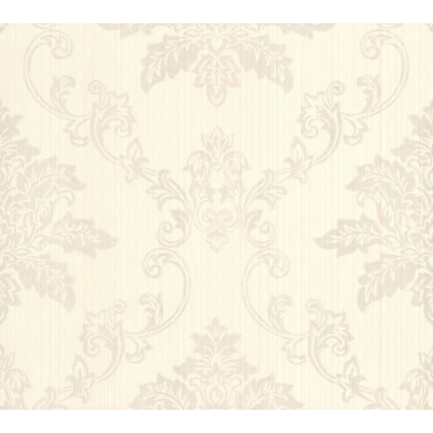 Tapetti 1838 Wallcoverings Hampton, beige/kiiltävä, 0,52x10,05m
