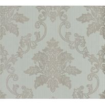 Tapetti 1838 Wallcoverings Hampton, sininen/hopea, 0,52x10,05m