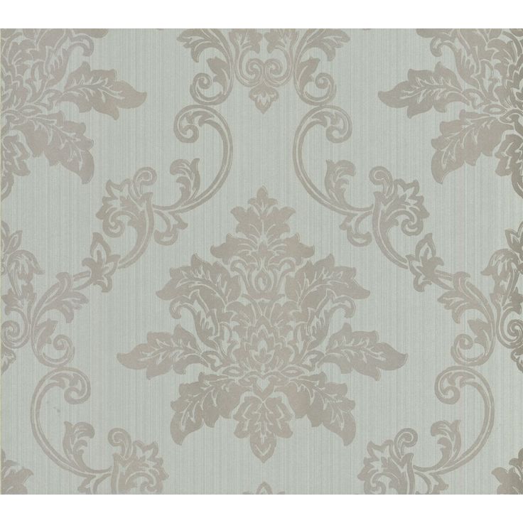 Tapetti 1838 Wallcoverings Hampton, sininen/hopea, 0,52x10,05m
