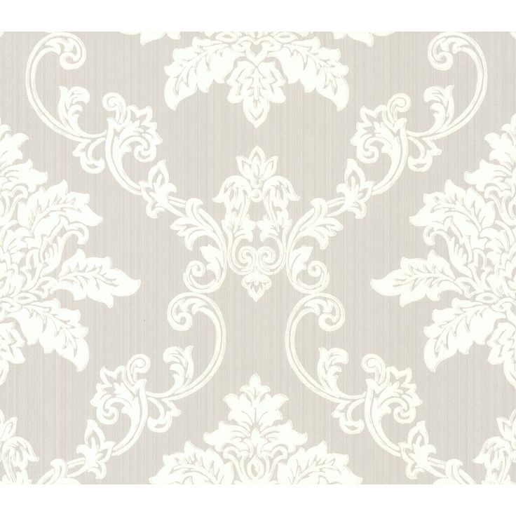 Tapetti 1838 Wallcoverings Hampton, harmaa/valkoinen, 0,52x10,05m