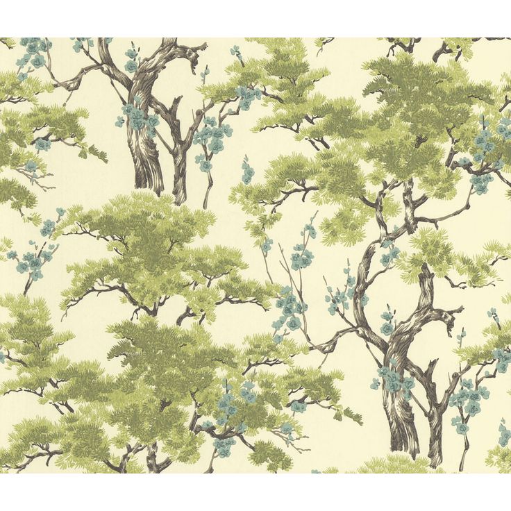 Tapetti 1838 Wallcoverings Harewood, vihreä/beige, 0,52x10,05m