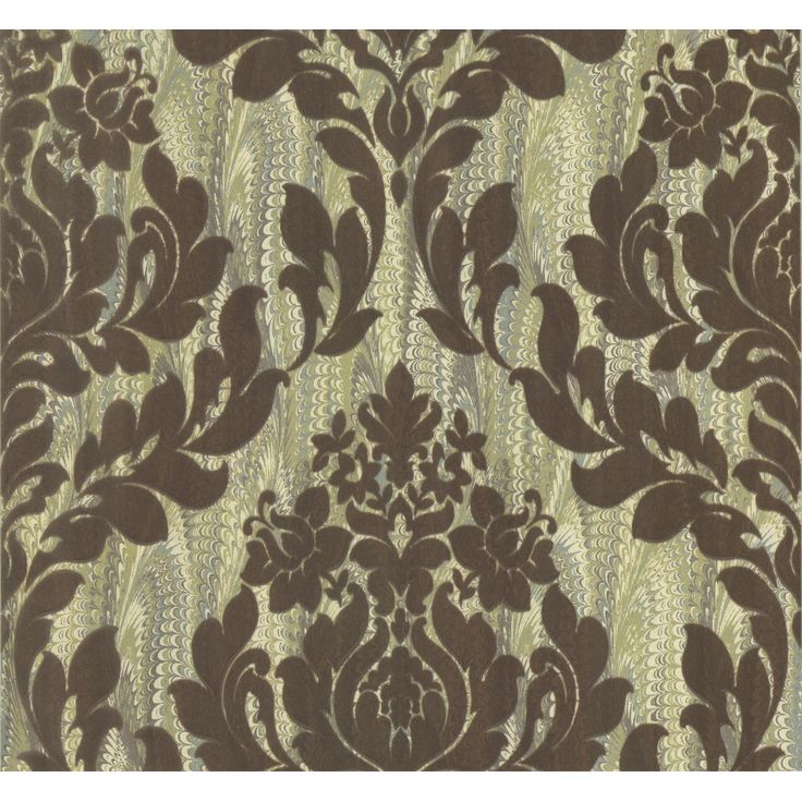 Tapetti 1838 Wallcoverings Faversham, vihreä/ruskea, 0,52x10,05m