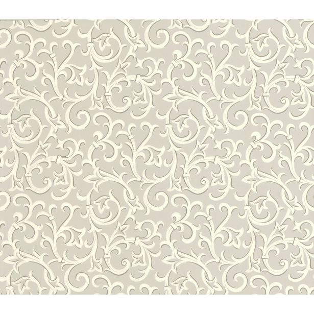 Tapetti 1838 Wallcoverings Brodsworth, harmaa, 0,52x10,05m