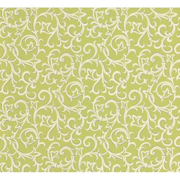 Tapetti 1838 Wallcoverings Brodsworth, vihreä, 0,52x10,05m