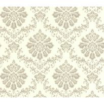 Tapetti 1838 Wallcoverings Broughton, valkoinen/harmaa, 0,52x10,05m