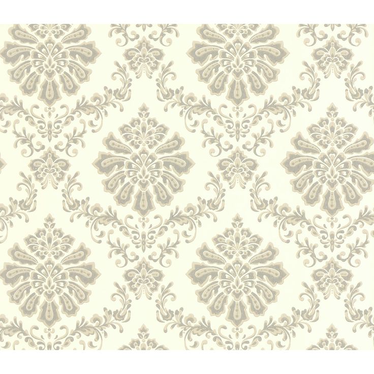 Tapetti 1838 Wallcoverings Broughton, valkoinen/harmaa, 0,52x10,05m