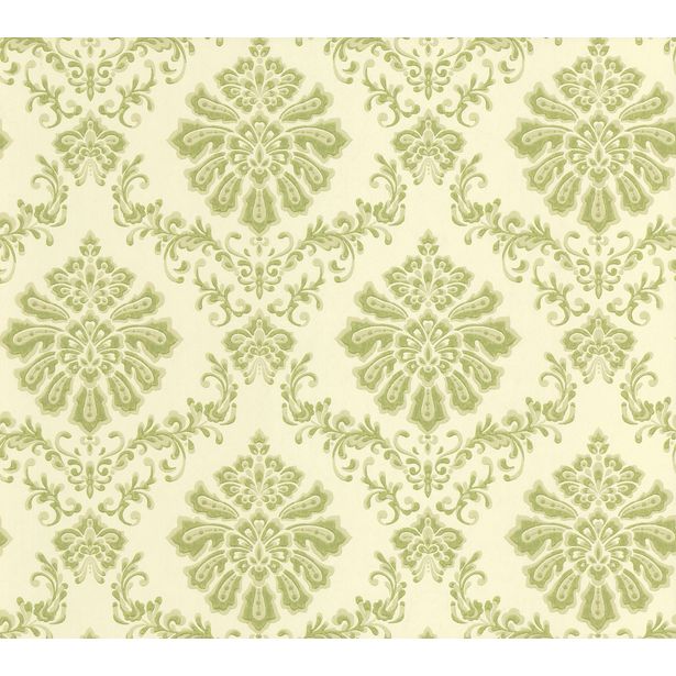 Tapetti 1838 Wallcoverings Broughton, vihreä, 0,52x10,05m
