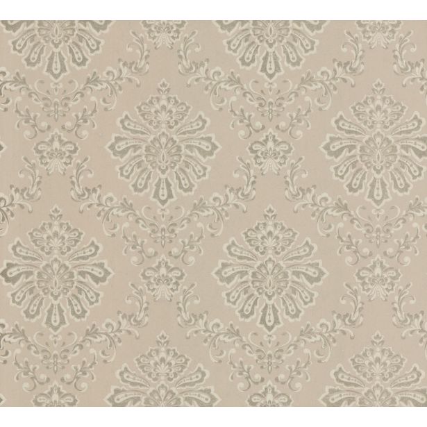 Tapetti 1838 Wallcoverings Broughton, beige/kulta, 0,52x10,05m