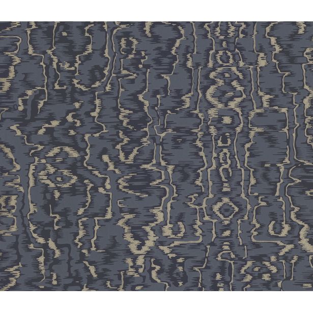 Tapetti 1838 Wallcoverings Avington, tummansininen, 0,52x10,05m