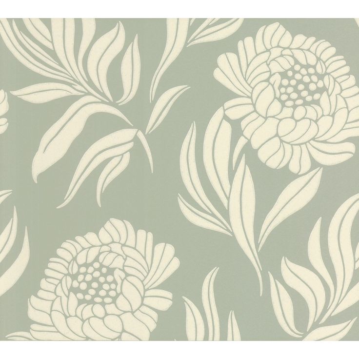 Tapetti 1838 Wallcoverings Chatsworth, sinivihreä, 0,52x10,05m