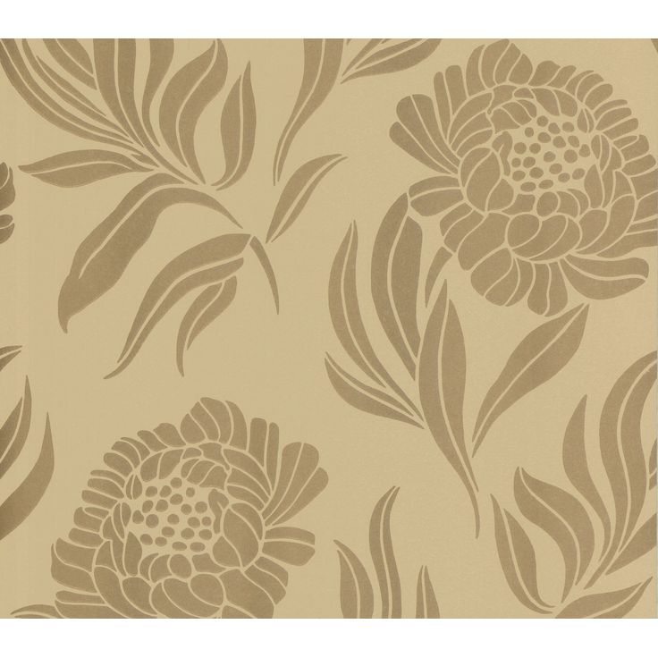 Tapetti 1838 Wallcoverings Chatsworth, kulta, 0,52x10,05m