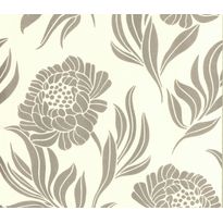 Tapetti 1838 Wallcoverings Chatsworth, valkoinen, 0,52x10,05m