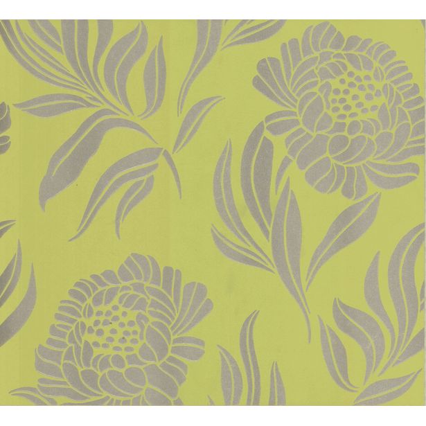 Tapetti 1838 Wallcoverings Chatsworth, vihreä, 0,52x10,05m
