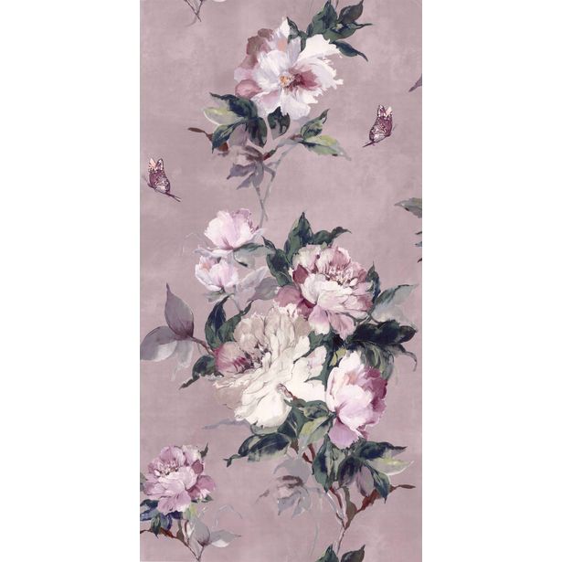Tapetti 1838 Wallcoverings Madama Butterfly, vaaleanpunainen, 0,52x10,05m