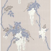 Tapetti 1838 Wallcoverings Leonora, beige/harmaa, 0,52x10,05m