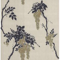Tapetti 1838 Wallcoverings Leonora, beige/kulta, 0,52x10,05m