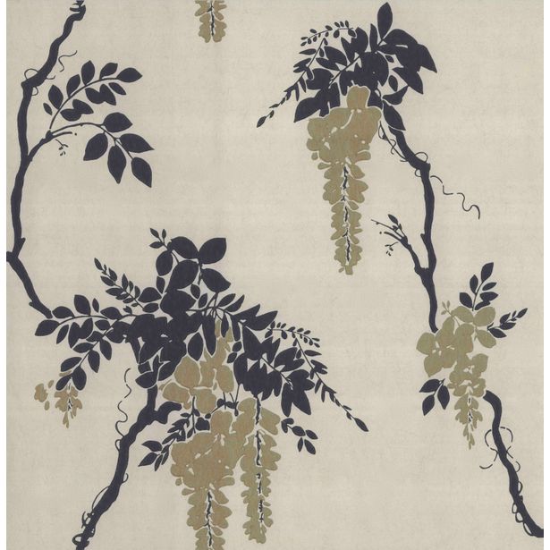 Tapetti 1838 Wallcoverings Leonora, beige/kulta, 0,52x10,05m