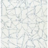 Tapetti 1838 Wallcoverings Glaze, hopea/valkoinen, 0,52x10,05m