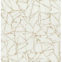 Tapetti 1838 Wallcoverings Glaze, kulta/valkoinen, 0,52x10,05m