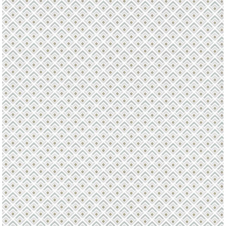 Tapetti 1838 Wallcoverings Gio, hopea, 0,52x10,05m