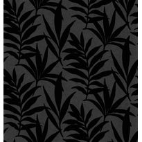 Tapetti 1838 Wallcoverings Verdi Flock, musta, 0,52x10,05m