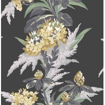 Tapetti 1838 Wallcoverings Aurora, tumma, 0,52x10,05m