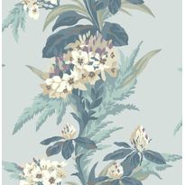 Tapetti 1838 Wallcoverings Aurora, turkoosi, 0,52x10,05m