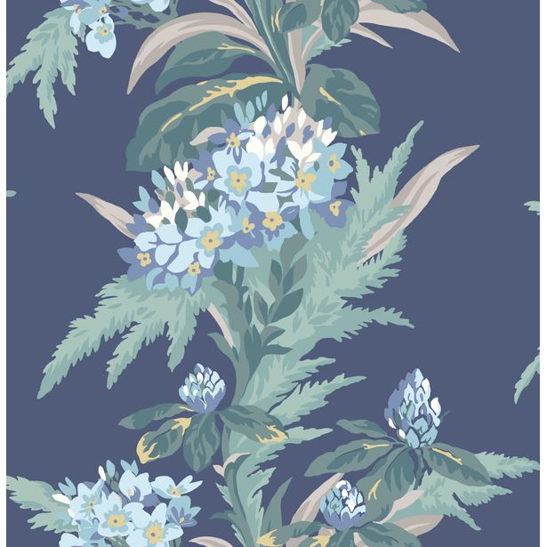 Tapetti 1838 Wallcoverings Aurora, sininen, 0,52x10,05m