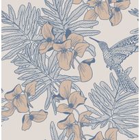 Tapetti 1838 Wallcoverings Hummingbird, sinertävä, 0,52x10,05m