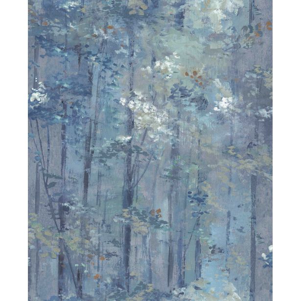 Tapetti 1838 Wallcoverings Glade, sininen, 0,52x10,05m
