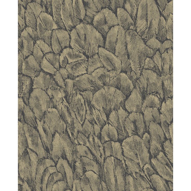 Tapetti 1838 Wallcoverings Tranquil foil, kultainen, 0,52x10,05m
